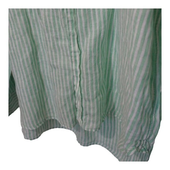 VTG Ralph Lauren Linen Green Button Down Shirt Sz XL - Picture 6 of 8